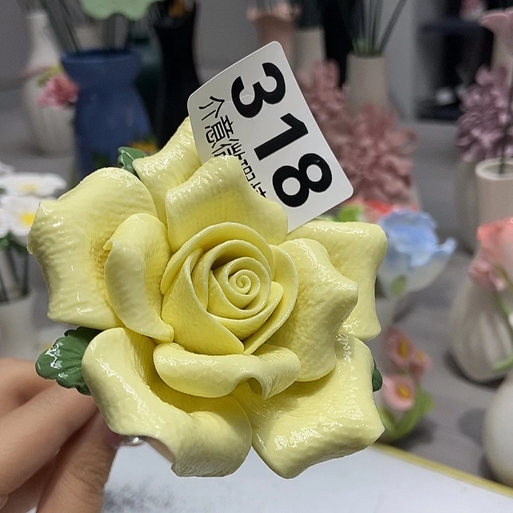 陶瓷纯手工捏花设计