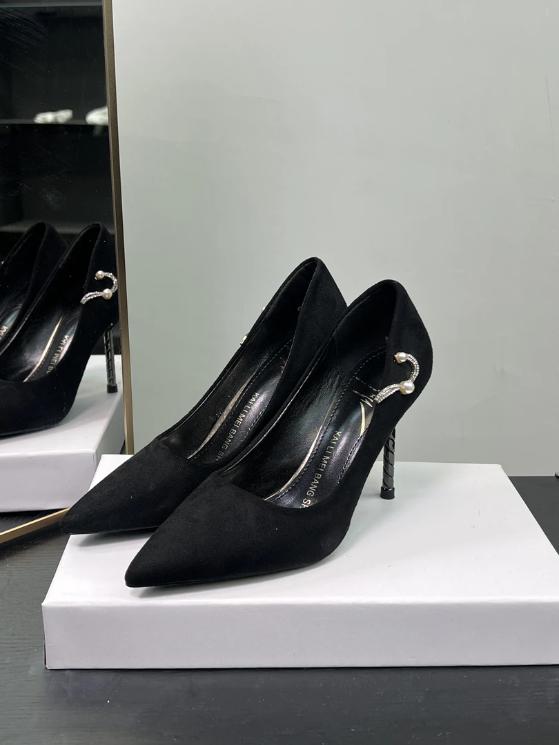 （9厘米）0298黑色细跟高跟鞋