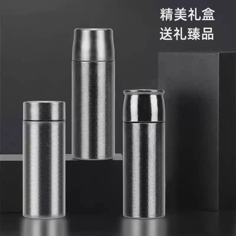 AEU/AEU纯钛保温杯大容量保暖杯2025新款杯子男款茶水分离水杯