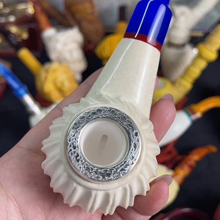 海泡石烟斗大号飞碟牛头07