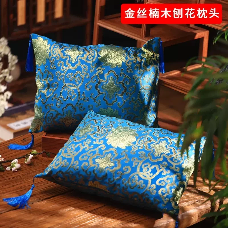 【香港ZHOUFU】金丝楠木粉刨花枕头香料薰香枕头睡眠枕头-发一个