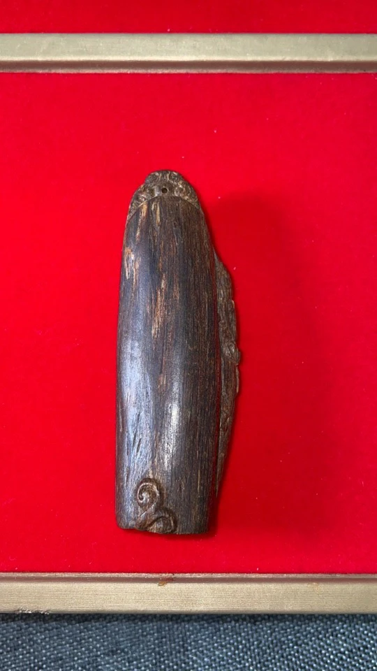沉香吊坠镶嵌雕刻设计貔恘