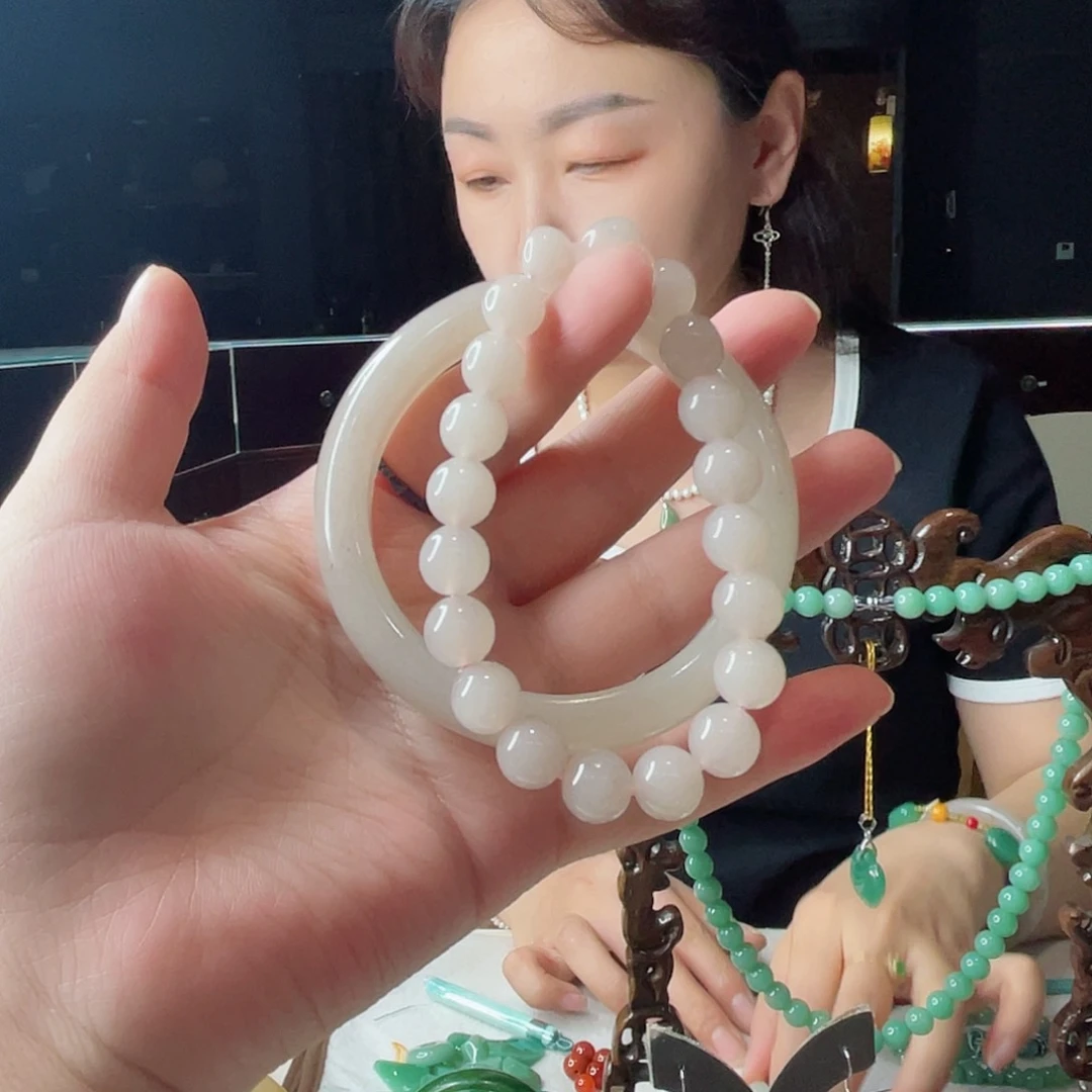 密玉（石英质玉）未镶嵌颈饰57