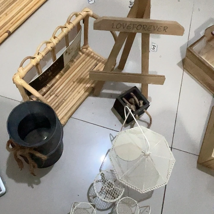 铁艺园艺柳编花插微瑕