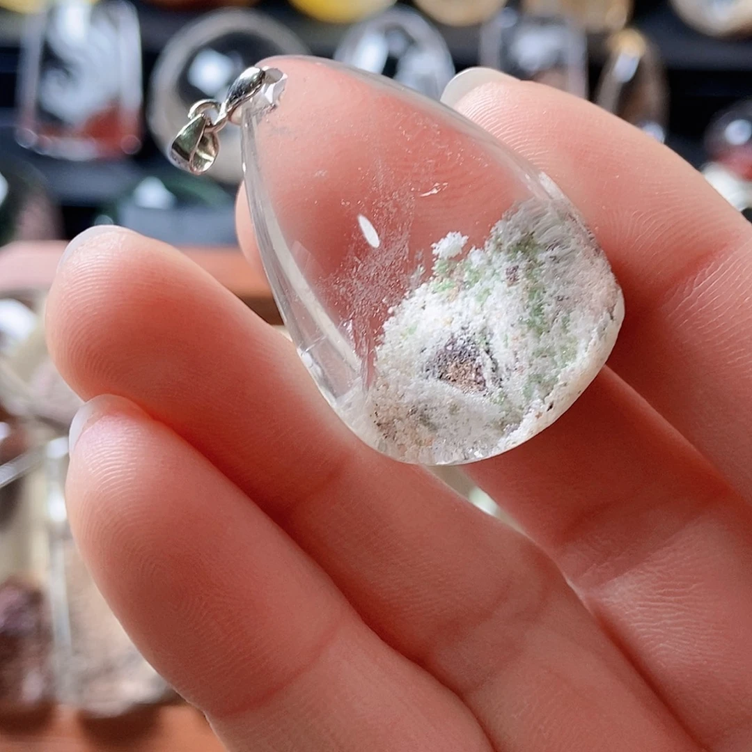 吊坠(不含链)水晶未镶嵌白幽灵