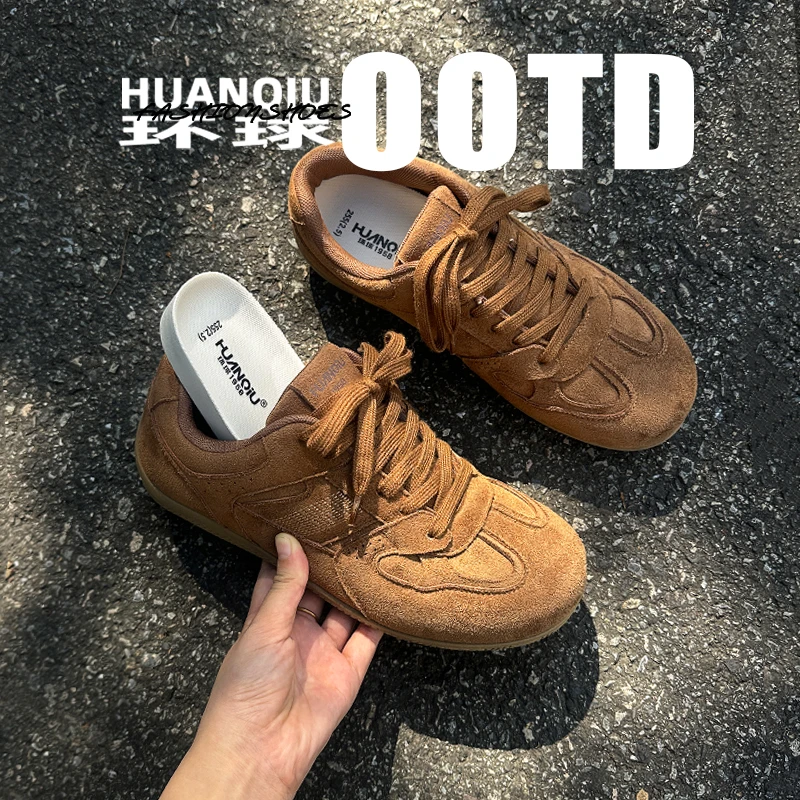 环球复古板鞋男款小众原创秋冬男鞋2025新款内增高百搭休闲德训鞋