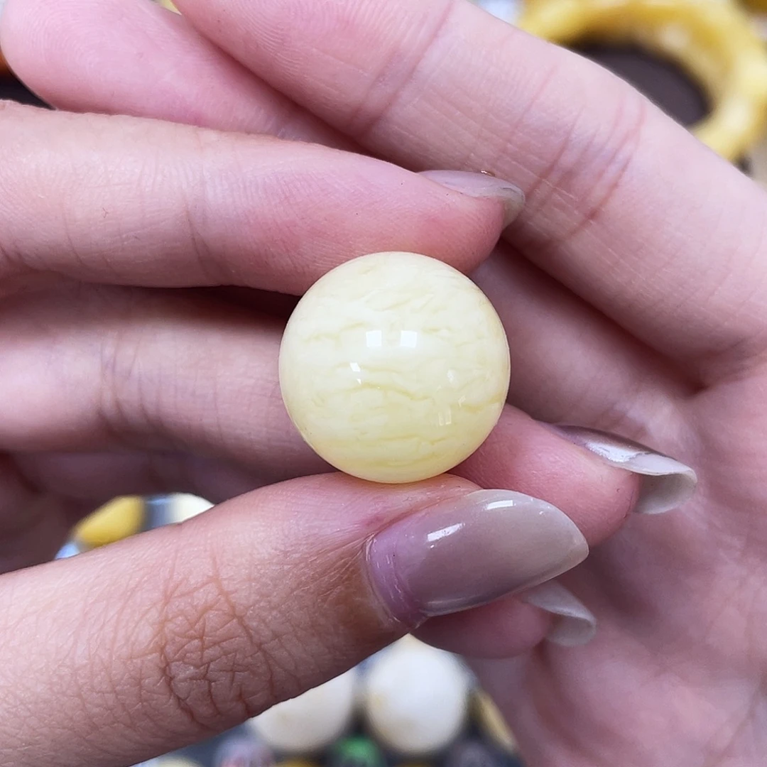 琥珀未镶嵌裸石17.1mm虎皮瑕 232