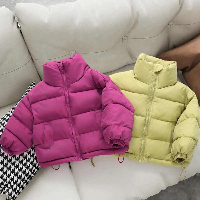 儿童面包服棉服2025冬款韩版时髦男女宝宝贴标宽松加厚保暖外套