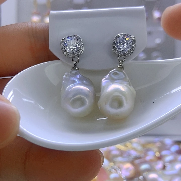 颈饰淡水珍珠银S925镶嵌