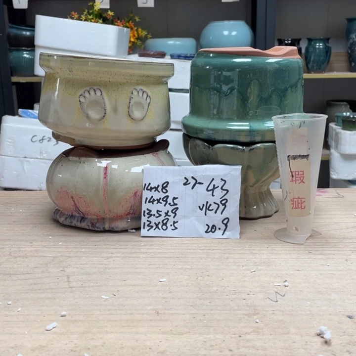 紫砂花盆多肉花盆微瑕43