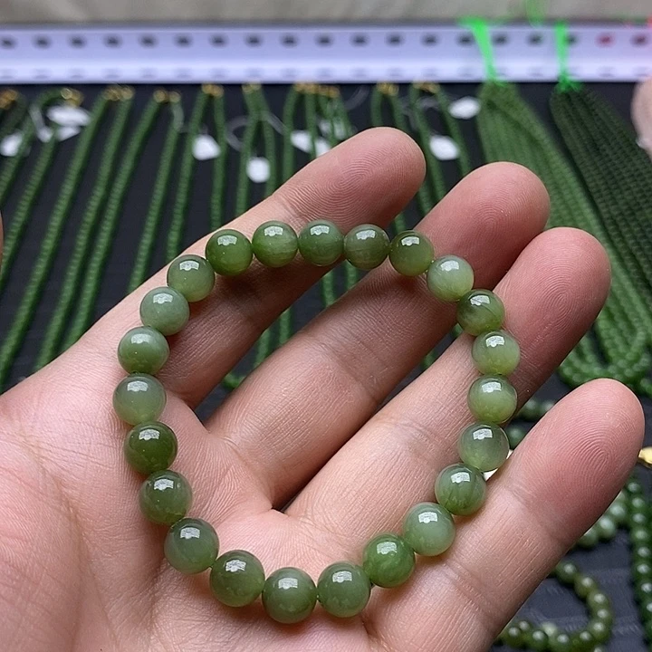和田玉未镶嵌颈饰手链8mm