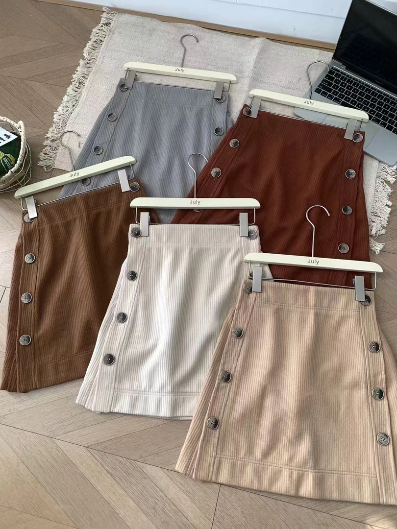 女士高腰短裙秋冬款
