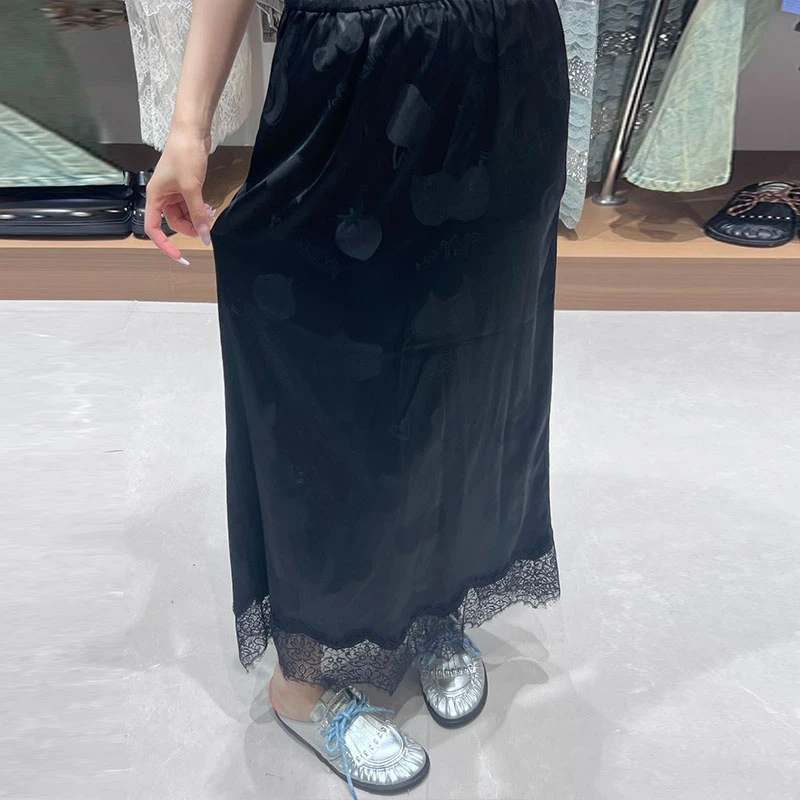 FIZZFLY | 25设计师品牌新款 25SS夏季真丝花边半裙