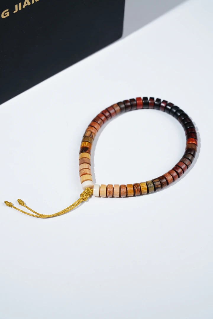 十八籽多宝彩虹圈精工7*3mm药片珠手持 泷见堂出品