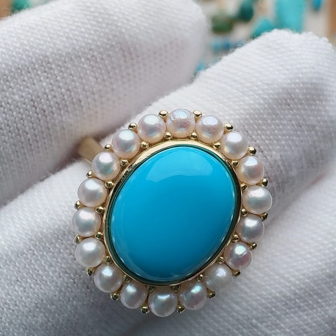 绿松石未镶嵌戒指