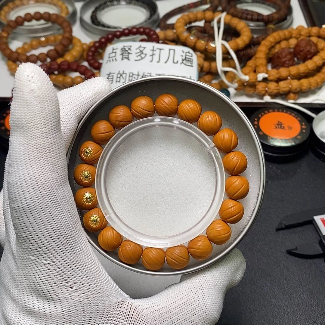 猴头核桃手串全品11左右四标定风珠63号