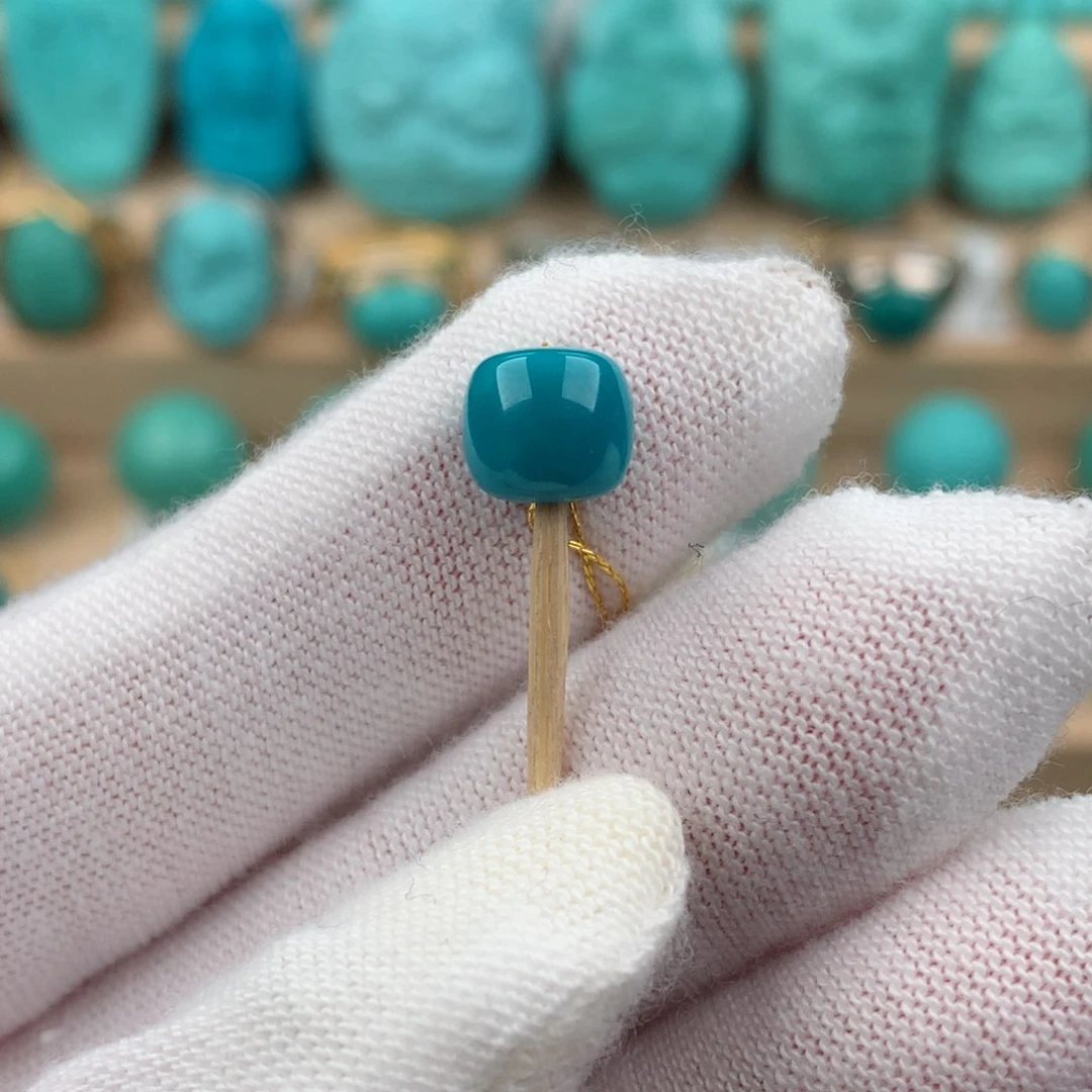 绿松石配饰未镶嵌卡7.8*7.4