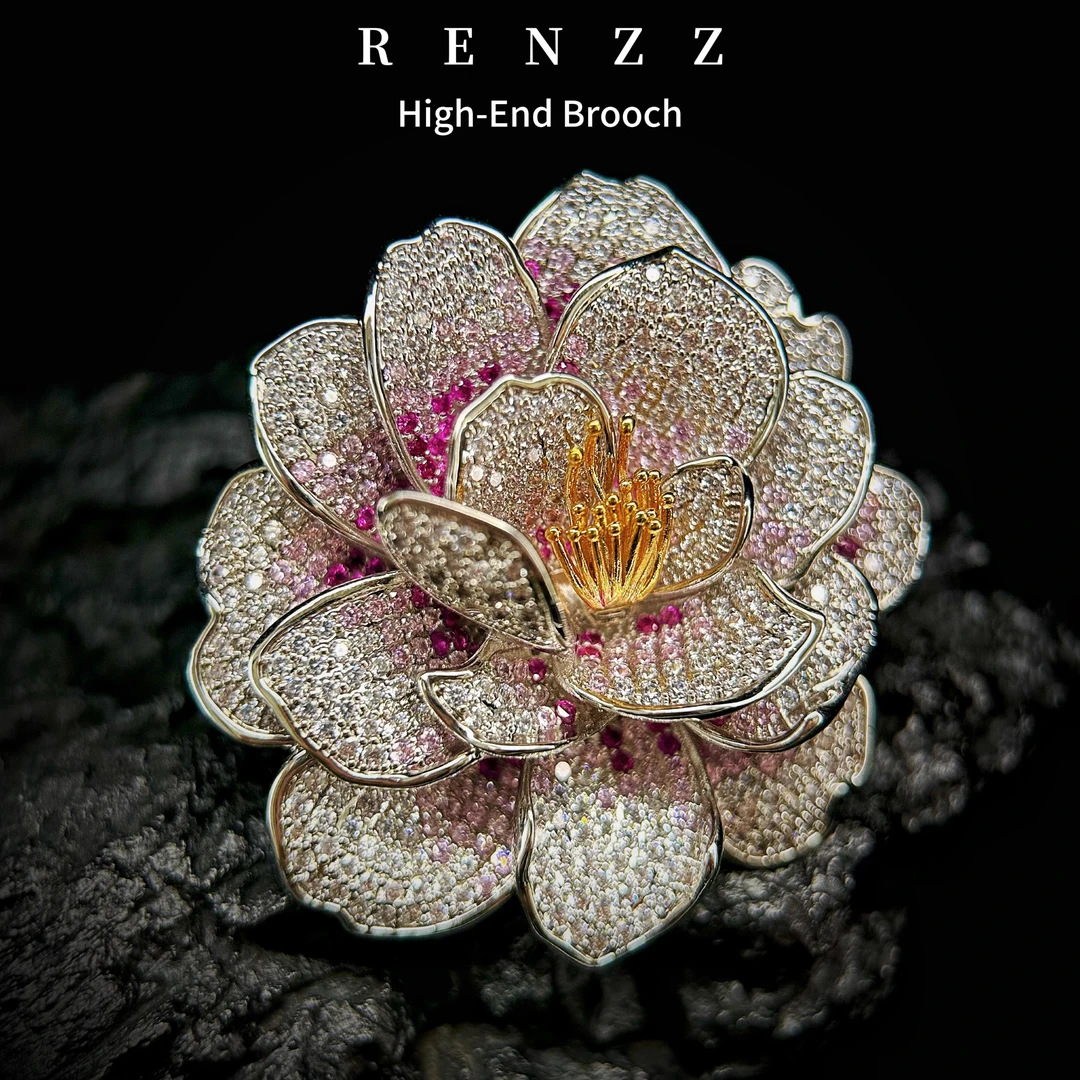 0412   三色海棠花（大版）磁吸扣