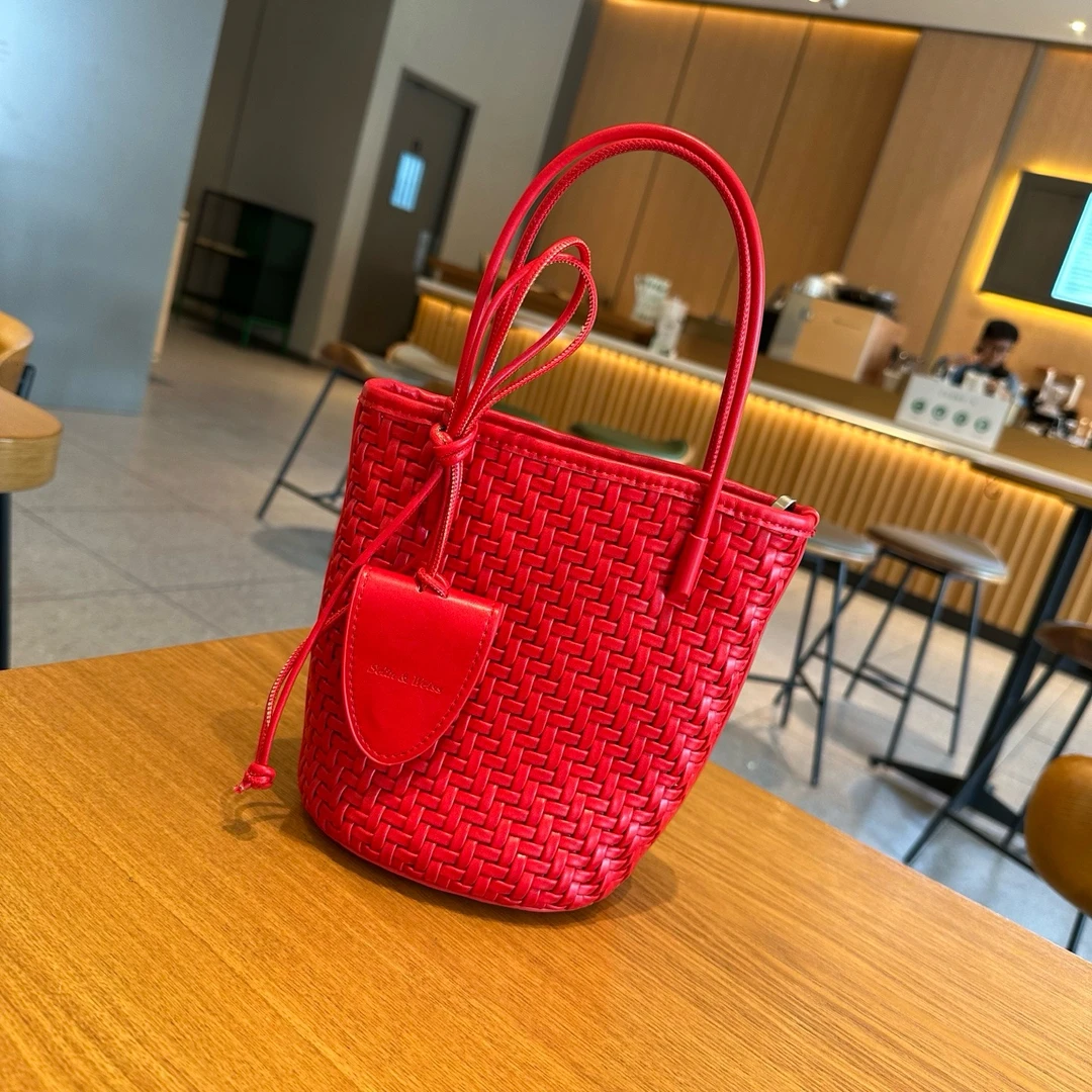 【编织系列】selinweiss-新款手工编织包老钱风斜挎包7006南风知意