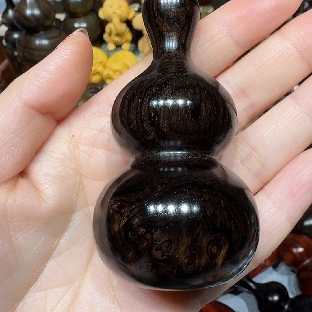 波***波香榧木紫光檀直径4葫芦