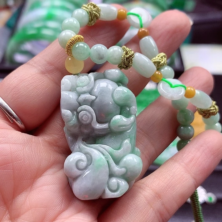 颈饰未镶嵌翡翠翡翠