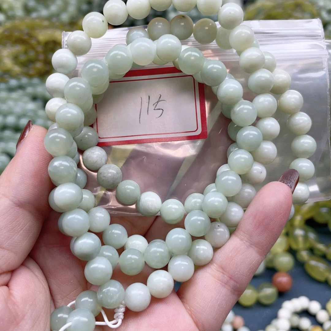 未镶嵌蛇纹石玉手串