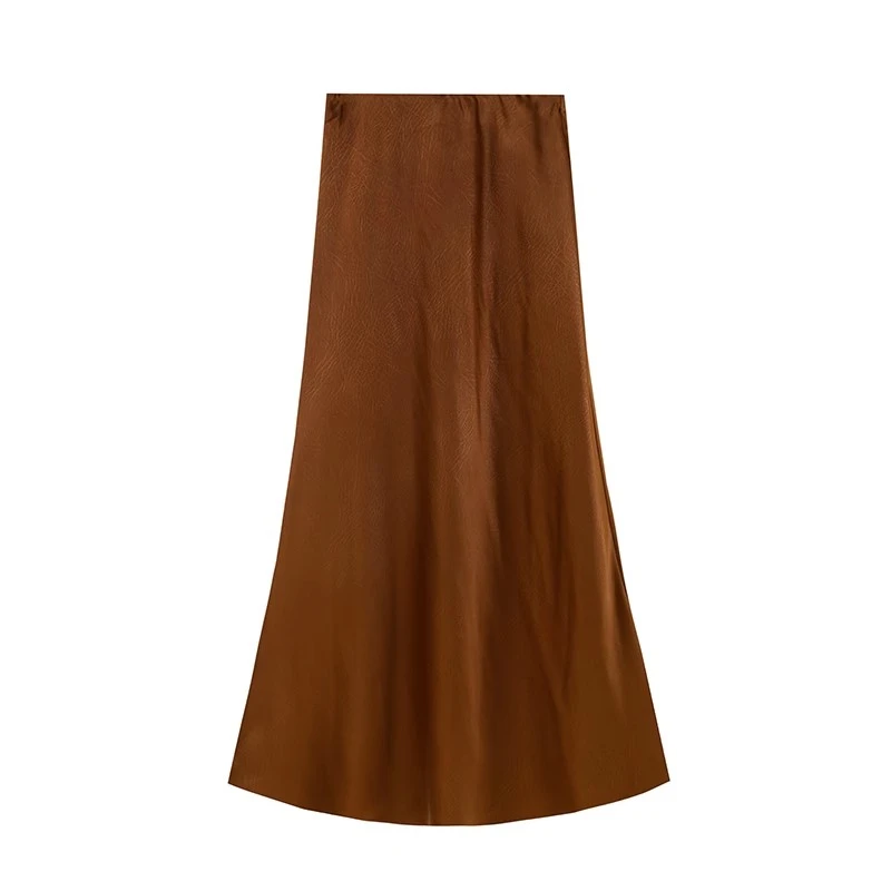 「流光舞曲」2024秋季轻奢显瘦中长款垂感鱼尾裙HBZU651346 nnassa