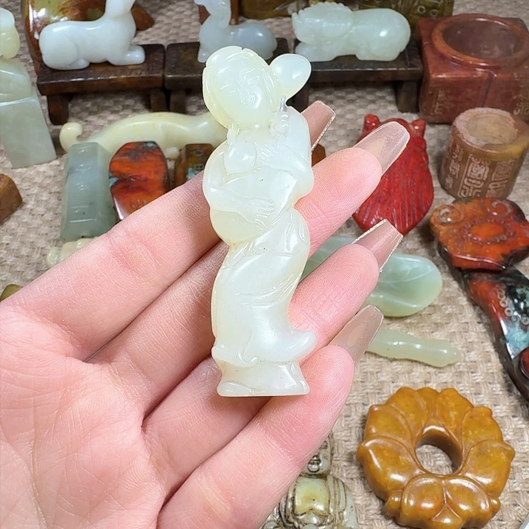 白玉菩提吊坠挂件