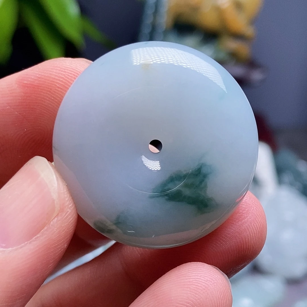 翡翠未镶嵌吊坠(不含链)平安扣