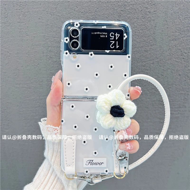 （三星zflip4系列)直边折叠壳适用三星zflip4/三星zflip3手机壳潮