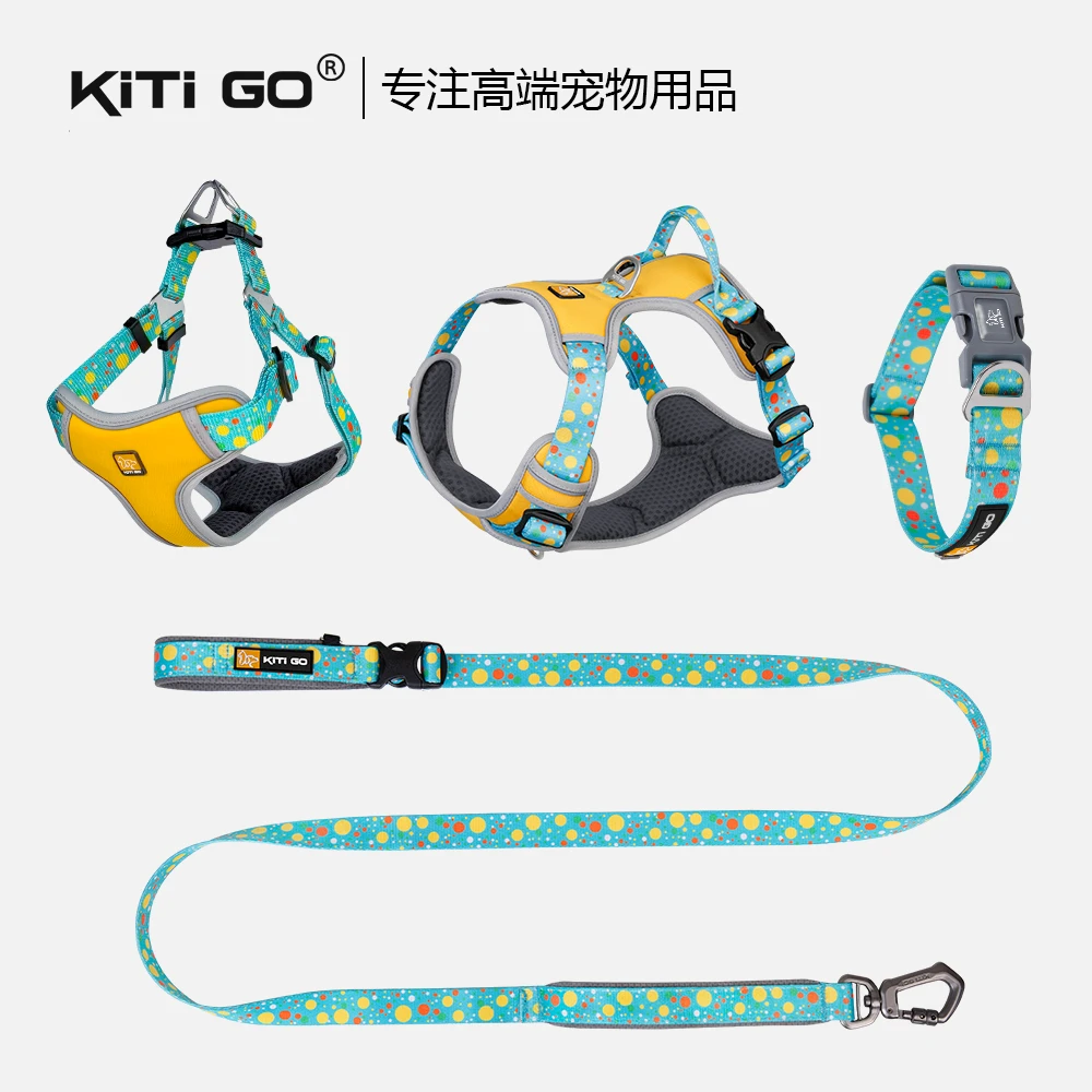 KITI GO/凯琪高狗狗防爆冲牵引绳背心式胸背带可调节可拉车拉雪橇