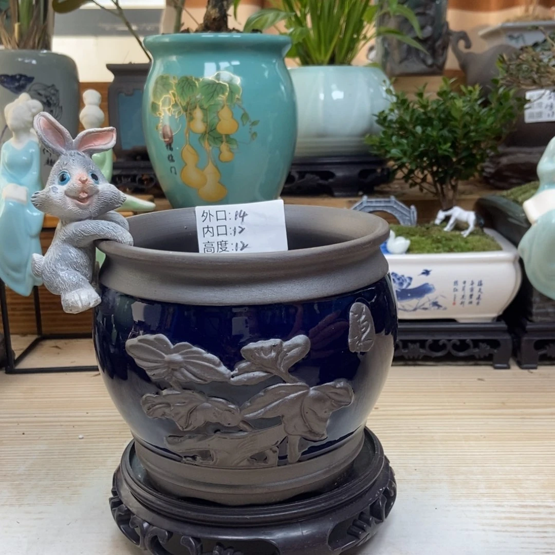 紫砂花盆陶瓷花盆陶瓷艺术