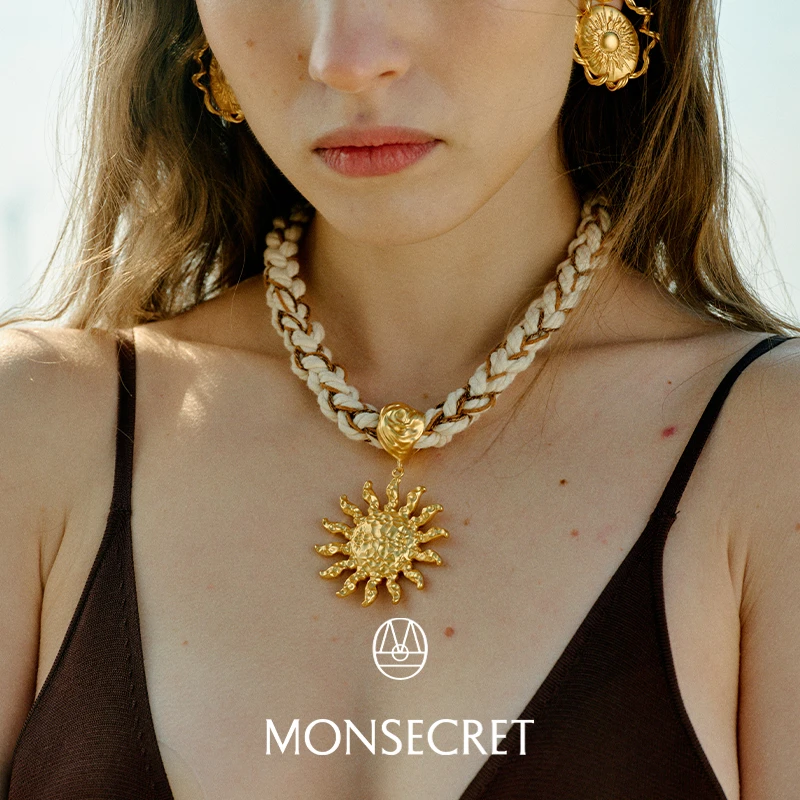 MONSECRET 25早春新款 设计师品牌 破晓项链SOLSOL