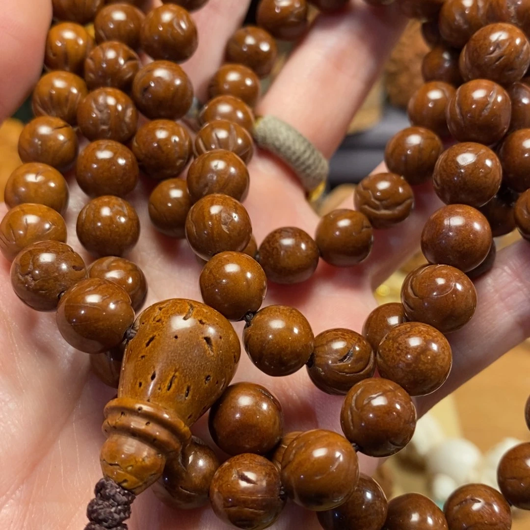 潍坊核雕桃核雕刻素串