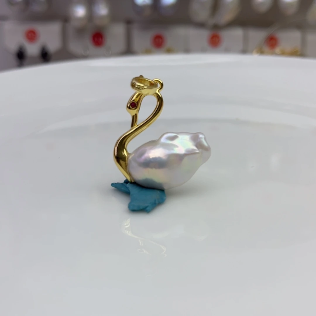 淡水珍珠吊坠(不含链)未镶嵌