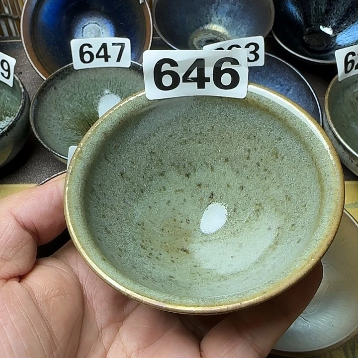 茶盏主人杯龙窑柴烧全手工瑕疵