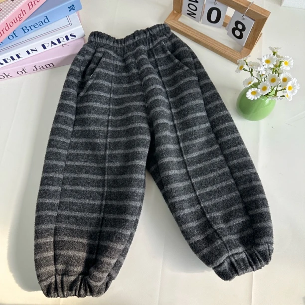 （断码）羊羔绒条纹只剩90尺码