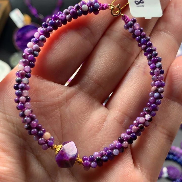 苏纪石（舒俱来）18K金镶嵌手链