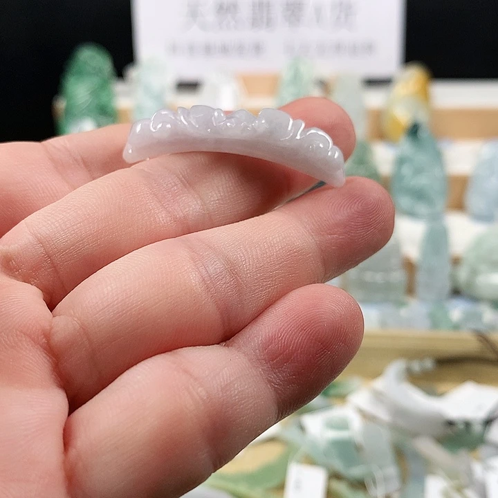 吊坠(不含链)未镶嵌翡翠66貔貅手牌