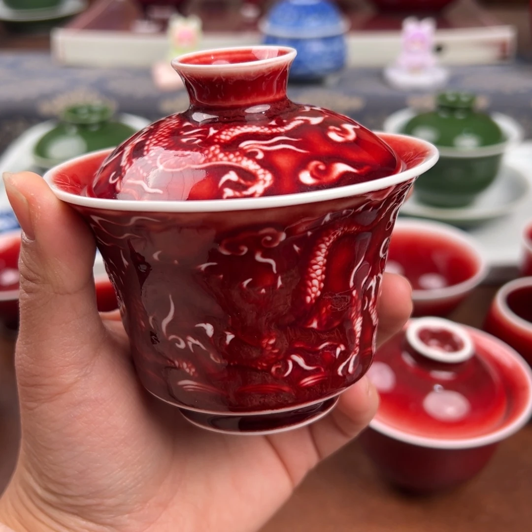 ༺***斌陶瓷景德镇陶瓷郎红