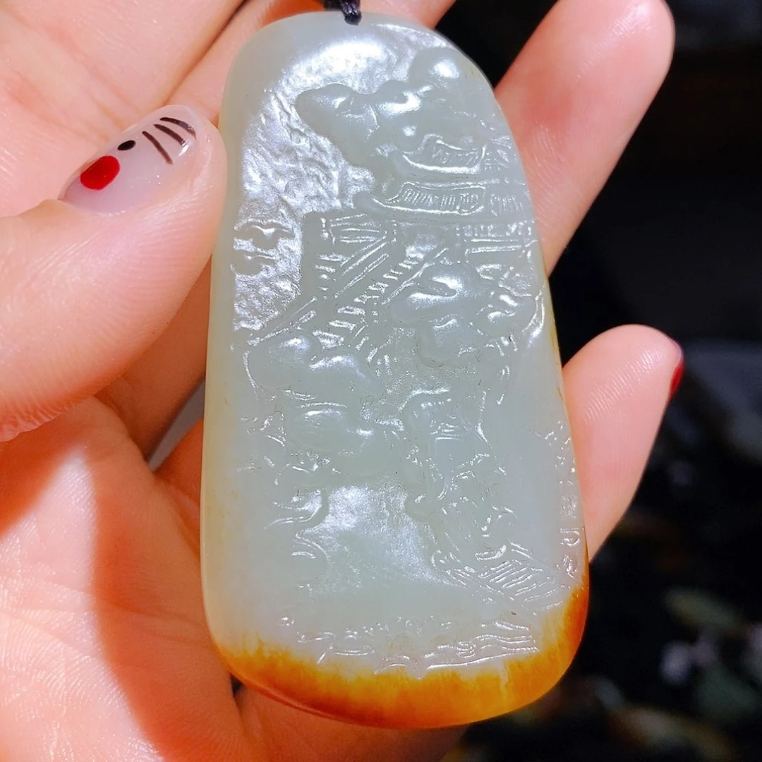 和田玉颈饰未镶嵌