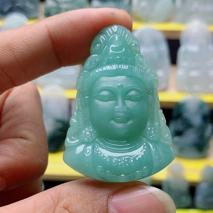 老***交翡翠未镶嵌吊坠(不含链)佛首