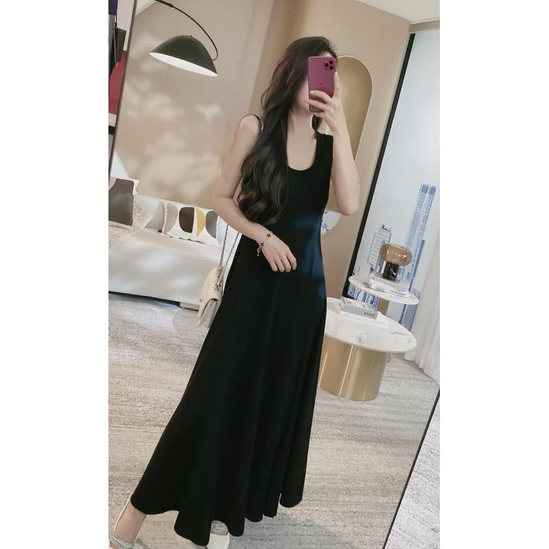 U领气质显瘦百搭法式连衣裙（YLD11）5338