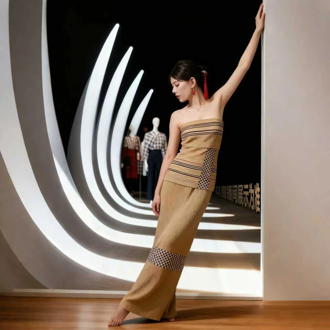 秋冬休闲时尚新款经典百搭英伦风连衣裙125916