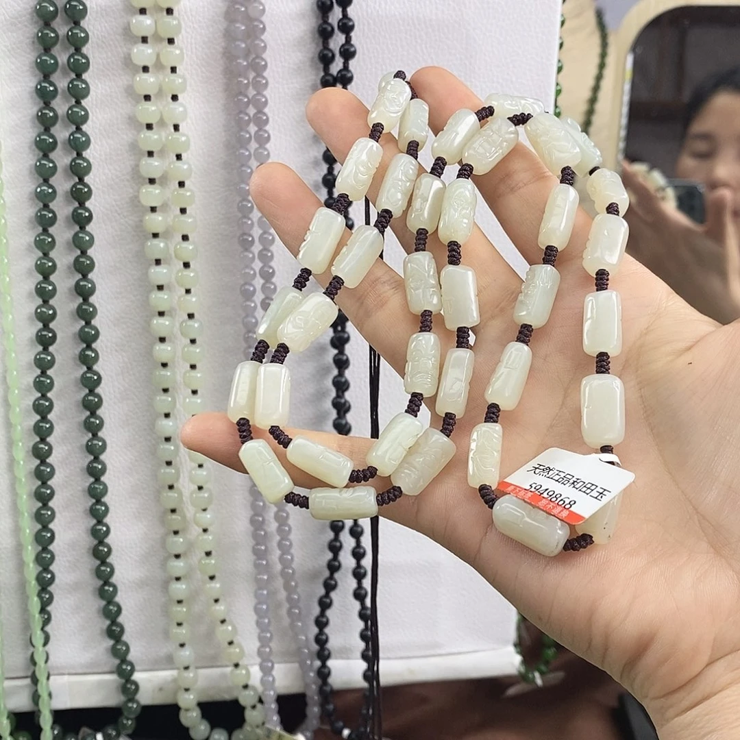 和田玉未镶嵌颈饰丁****7