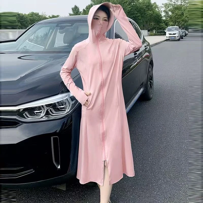 1049#【长107】2025新款时尚长款可外穿全身防紫外线防晒服