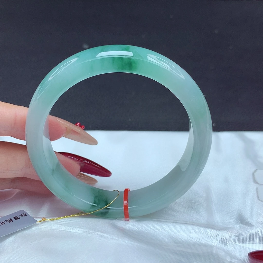 未镶嵌手镯翡翠57圈轮胎890