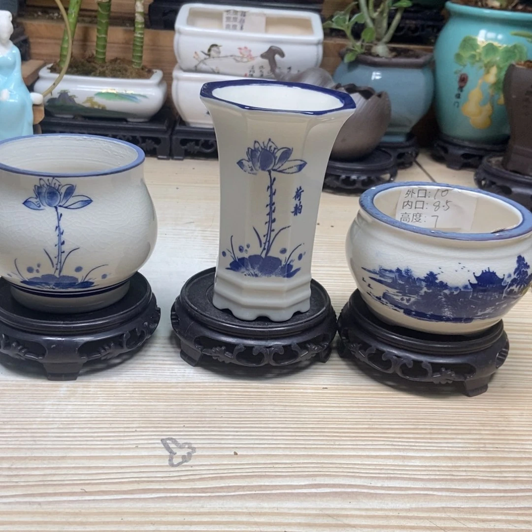 瓷片陶瓷花盆陶瓷艺术