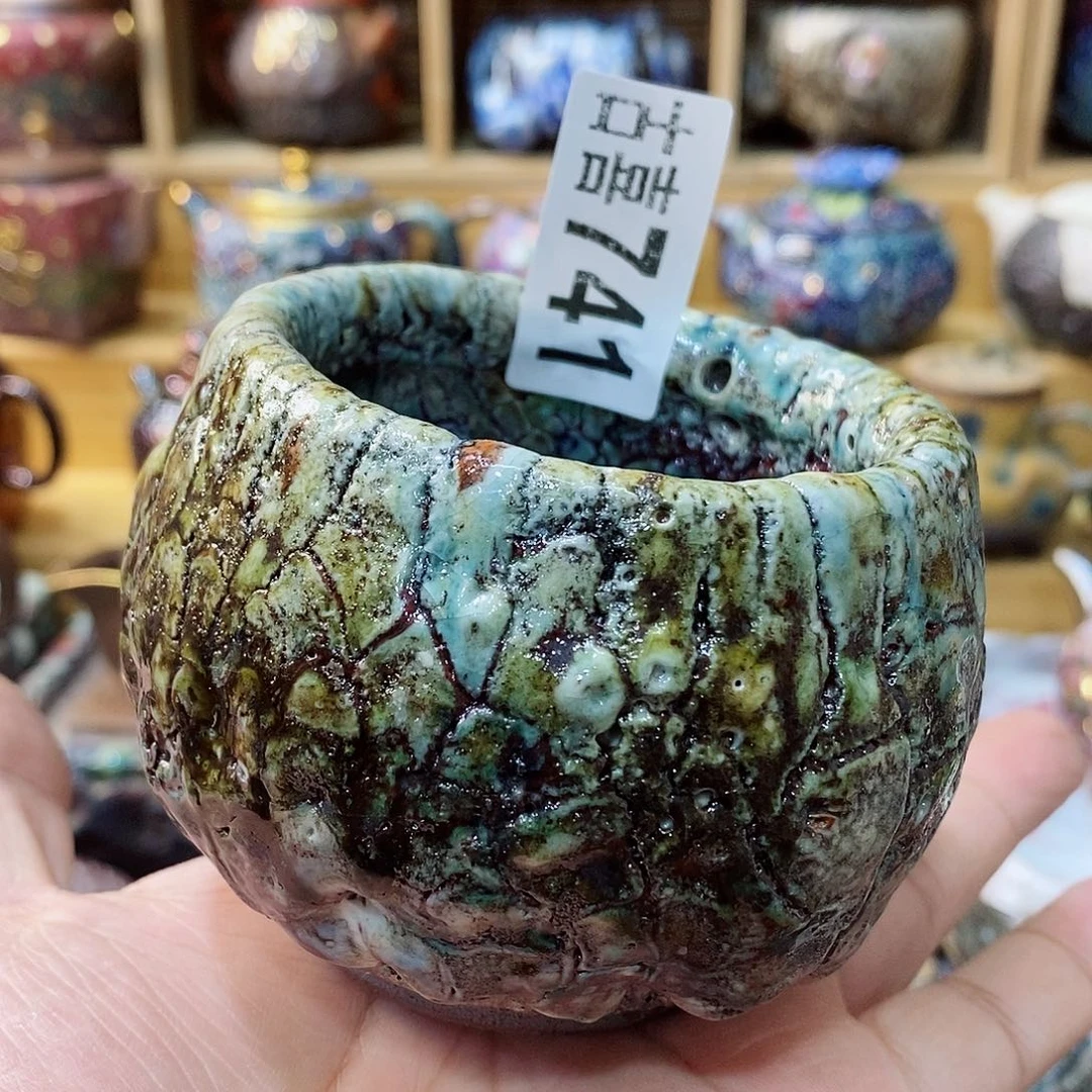 粗陶志野柴烧茶器