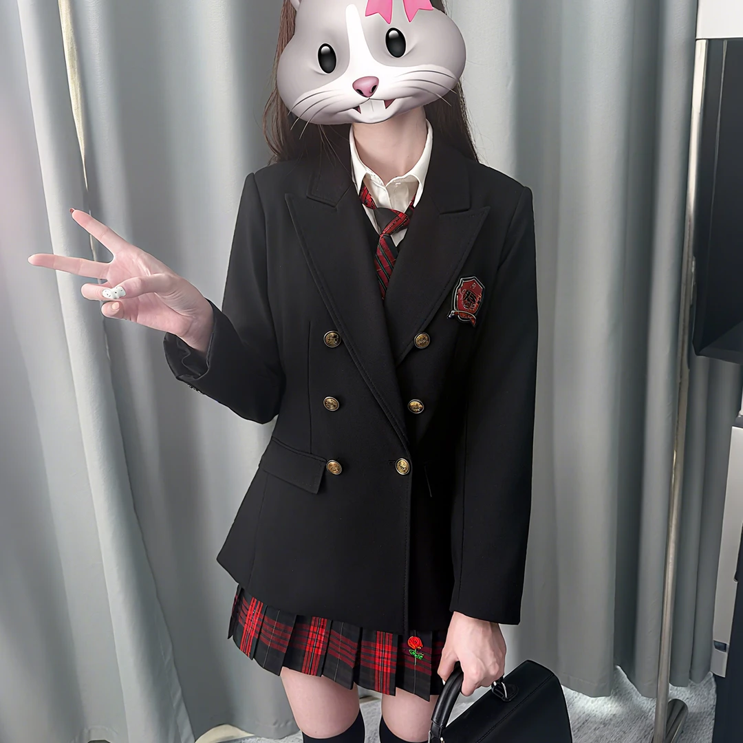 妙氏【专属收腰西服十件套】JK制服女学院风西装显瘦气质西服套装